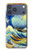 S4005 Peinture à l'huile Grandes vagues Etui Coque Housse pour iPhone 17 Pro Max, 18 Pro Max