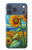 S4019 Tournesol style Van Gogh Etui Coque Housse pour iPhone 17 Pro Max, 18 Pro Max
