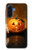 S1083 Citrouille araignée bougies Halloween Etui Coque Housse pour Samsung Galaxy A17