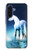 S1130 licorne Cheval Etui Coque Housse pour Samsung Galaxy A17
