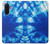 S1869 Tie Dye Bleu Etui Coque Housse pour Samsung Galaxy A17