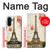 S2108 Tour Eiffel de Paris Carte postale Etui Coque Housse pour Samsung Galaxy A17