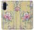 S2229 Fleurs millésimé Etui Coque Housse pour Samsung Galaxy A17