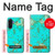S2377 Turquoise Texture Motif imprimé Gemme Etui Coque Housse pour Samsung Galaxy A17