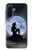 S2668 Silhouette sirène Lune Nuit Etui Coque Housse pour Samsung Galaxy A17
