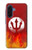 S2803 Feu Rouge Diable Lance Symbole Etui Coque Housse pour Samsung Galaxy A17