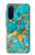 S2906 Aqua Turquoise Pierre Etui Coque Housse pour Samsung Galaxy A17