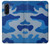S2958 Armée Bleu Camo Camouflage Etui Coque Housse pour Samsung Galaxy A17