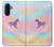 S3203 Arc en ciel Licorne Etui Coque Housse pour Samsung Galaxy A17
