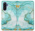 S3399 Vert Marbre Imprimer Graphique Etui Coque Housse pour Samsung Galaxy A17, A18