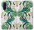 S3697 Oiseaux de la vie des feuilles Etui Coque Housse pour Samsung Galaxy A17