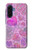 S3710 Coeur d'amour rose Etui Coque Housse pour Samsung Galaxy A17