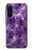 S3713 Graphique violet améthyste à quartz imprimé Etui Coque Housse pour Samsung Galaxy A17