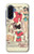 S3820 Poupée de papier de mode de cow-girl vintage Etui Coque Housse pour Samsung Galaxy A17