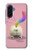 S3923 Queue d'arc-en-ciel de fond de chat Etui Coque Housse pour Samsung Galaxy A17