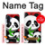 S3929 Panda mignon mangeant du bambou Etui Coque Housse pour Samsung Galaxy A17