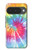 S1697 Tie Dye coloré imprimé graphique Etui Coque Housse pour Google Pixel 10, 10 Pro
