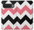S1849 Rose Noir Chevron Zigzag Etui Coque Housse pour Google Pixel 10, 10 Pro