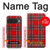 S2374 Motif Tartan Rouge Etui Coque Housse pour Google Pixel 10, 10 Pro