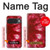 S2480 Tie dye rouge Etui Coque Housse pour Google Pixel 10, 10 Pro