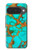 S2688 Aqua Copper Turquoise Graphic Gemme Etui Coque Housse pour Google Pixel 10, 10 Pro