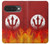 S2803 Feu Rouge Diable Lance Symbole Etui Coque Housse pour Google Pixel 10, 10 Pro