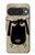S2826 Mignon Noir Sheep Dormir Dessin Etui Coque Housse pour Google Pixel 10, 10 Pro