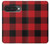 S2931 Rouge Buffle motif de vérification Etui Coque Housse pour Google Pixel 10, 10 Pro