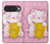 S3025 Rose Maneki Neko chat chanceux Etui Coque Housse pour Google Pixel 10, 10 Pro