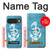 S3053 Marin Blue Anchor Etui Coque Housse pour Google Pixel 10, 10 Pro
