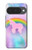 S3070 Arc en ciel pastel ciel Licorne Etui Coque Housse pour Google Pixel 10, 10 Pro