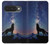 S3555 Loup Hurlant Million étoiles Etui Coque Housse pour Google Pixel 10, 10 Pro