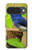 S3839 Oiseau bleu du bonheur Oiseau bleu Etui Coque Housse pour Google Pixel 10, 10 Pro