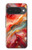 S4012 Veines dorées en marbre rouge Etui Coque Housse pour Google Pixel 10, 10 Pro
