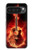 S0415 Graver guitare feu Etui Coque Housse pour Google Pixel 10 Pro XL