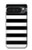 S1596 Noir et blanc rayé Etui Coque Housse pour Google Pixel 10 Pro XL