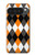 S3421 Noir Orange Blanc Argyle Plaid Etui Coque Housse pour Google Pixel 10 Pro XL