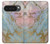 S3717 Imprimé graphique en marbre bleu pastel or rose Etui Coque Housse pour Google Pixel 10 Pro XL