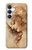 S1045 Leonardo da Vinci Femme Head Etui Coque Housse pour Samsung Galaxy S25 FE