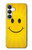 S1146 Sourire Soleil Jaune Etui Coque Housse pour Samsung Galaxy S25 FE, S26 FE