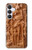 S1307 Poissons Sculpture sur bois imprimé graphique Etui Coque Housse pour Samsung Galaxy S25 FE