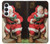 S1417 Père Noël Joyeux Noël Etui Coque Housse pour Samsung Galaxy S25 FE