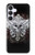 S1434 Crâne Tatouage Motard Aile Etui Coque Housse pour Samsung Galaxy S25 FE