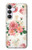 S1859 Motif Rose Etui Coque Housse pour Samsung Galaxy S25 FE