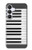 S2082 Un Octave Piano Etui Coque Housse pour Samsung Galaxy S25 FE