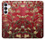 S2414 Rouge Fleur amandier Van Gogh Etui Coque Housse pour Samsung Galaxy S25 FE, S26 FE