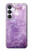 S2690 Cristaux améthyste imprimés graphiques Etui Coque Housse pour Samsung Galaxy S25 FE