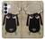 S2826 Mignon Noir Sheep Dormir Dessin Etui Coque Housse pour Samsung Galaxy S25 FE