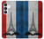 S2859 Drapeau France millésimé Tour Eiffel Etui Coque Housse pour Samsung Galaxy S25 FE