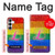 S2900 Arc en ciel LGBT Fierté lesbienne Drapeau Etui Coque Housse pour Samsung Galaxy S25 FE